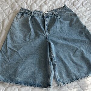 We The Free Light Blue Jean Culottes.